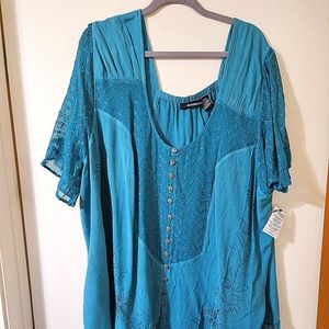 5x catherines top nwt